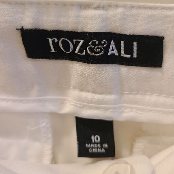 Roz & Ali White Dress pants size 10 - Picture 4 of 6